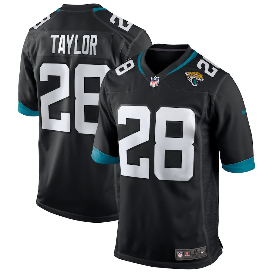 Men Jacksonville Jaguars #28 Fred Taylor Nike Black Game Retired Player NFL Jersey